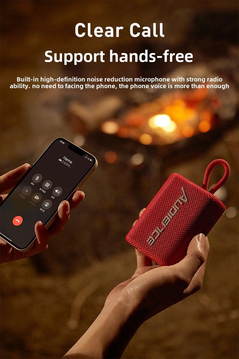 M16 Bluetooth speaker, waterproof, long battery life and high-quality sound in one_voghion.com