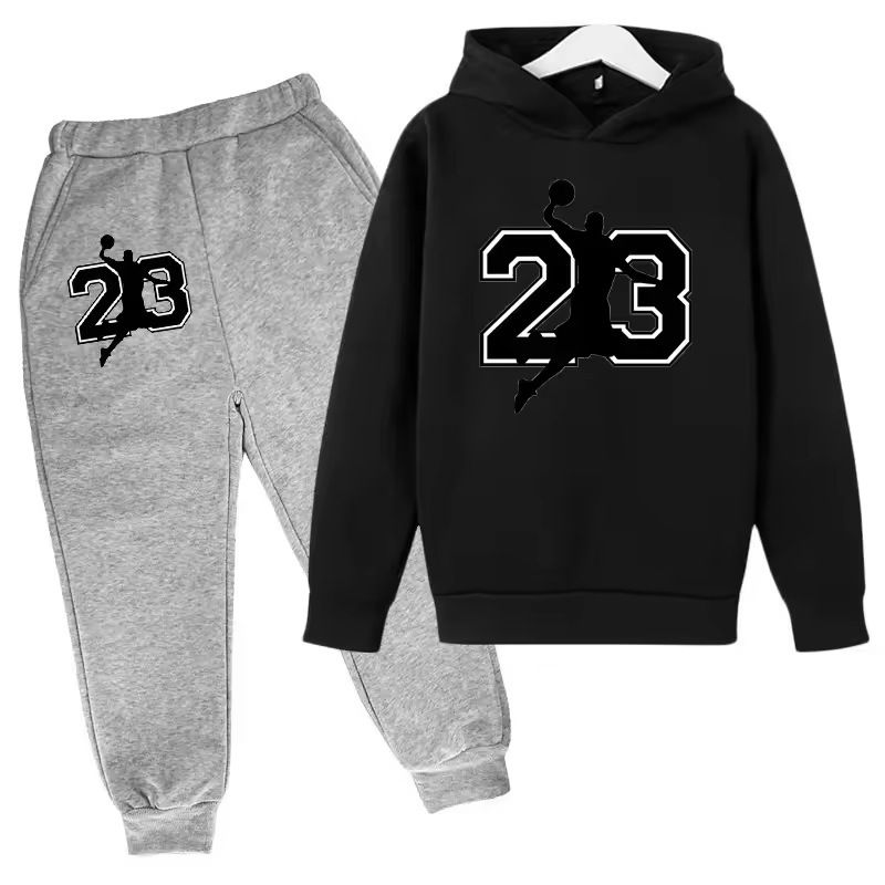 Unisex Herbst und Winter Kapuzenpullover Lose Mode Lässig Sport Bequem Pullover Anzug_voghion.com