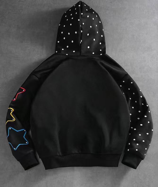 NOKOMETA Nuovo maglione con cappuccio stampato con lettere graffiti autunno e inverno, maglione stampato con stelle di strada, uguale per uomo e donna_voghion.com