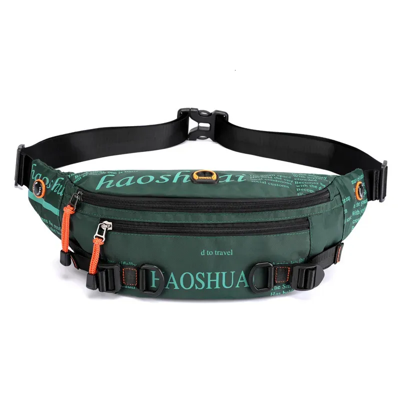 Externe Rahmenpakete Outdoor Herren Sport Hüfttaschen Street Trend Brust Messenger Radfahren Laufen Eng anliegend 230427_voghion.com