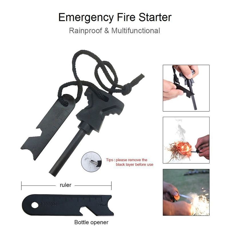 Outdoor-Bergsteigen-Abenteuer Erste-Hilfe-Set, taktisches Survival-Kit, multifunktionales Wildnis-Überlebens-SOS-Zubehör_voghion.com