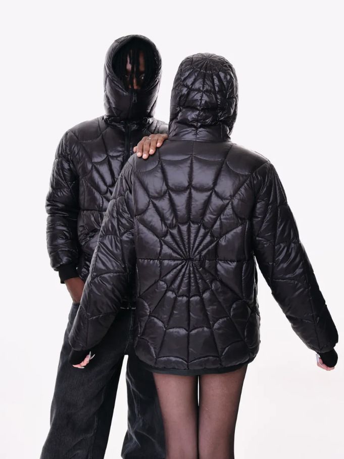 "Unisex Spider-Man Daunenjacke mit Kapuze – 550 FP weiße Gänsefedern, wendbarer winddichter Wintermantel (Übergroße Passform, ganztägiger Komfort)"_voghion.com