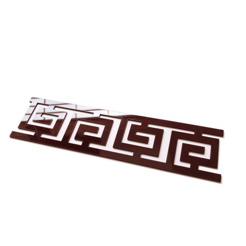 Acryl dräidimensional Linn Wandsticker, Wunnzëmmer Taille, Gang, Trap Hannergrond Dekoratiounsspigel_voghion.com