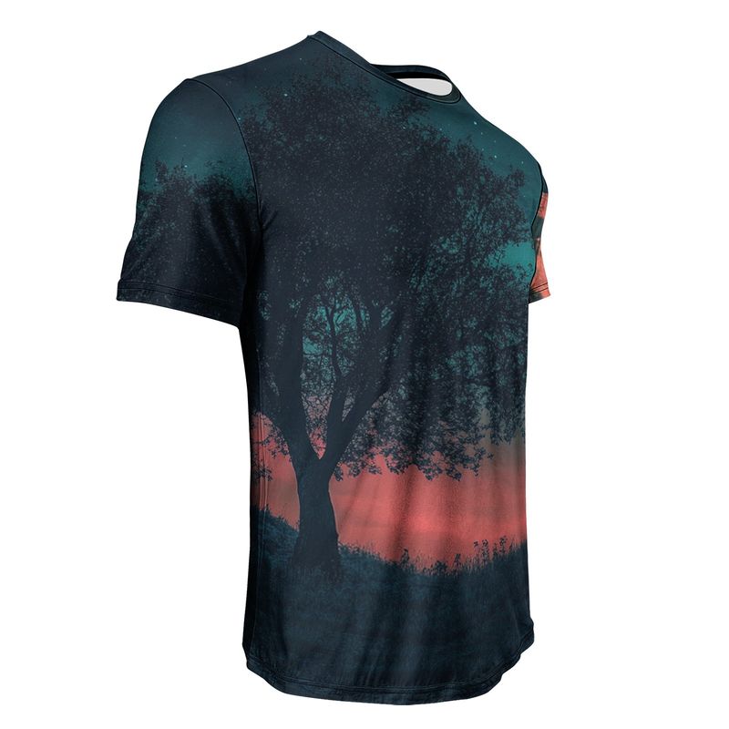T-shirt à manches courtes pour homme, imprimé numérique, super élastique, décontracté, couleur unie, idéal pour les fêtes, la maison ou les soirées, tendance 2025_voghion.com