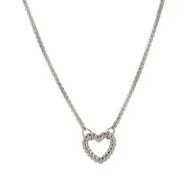 Bijoux pour femmes en acier inoxydable, placage sous vide au four, véritable or, anneau ouvert torsadé, perle, trombone, chaîne de base détachable_voghion.com
