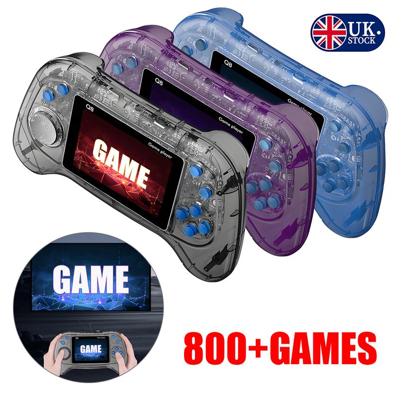 800+Classic Games Handheld Game Console Retro Nostalgic Screen Handheld Singles_voghion.com