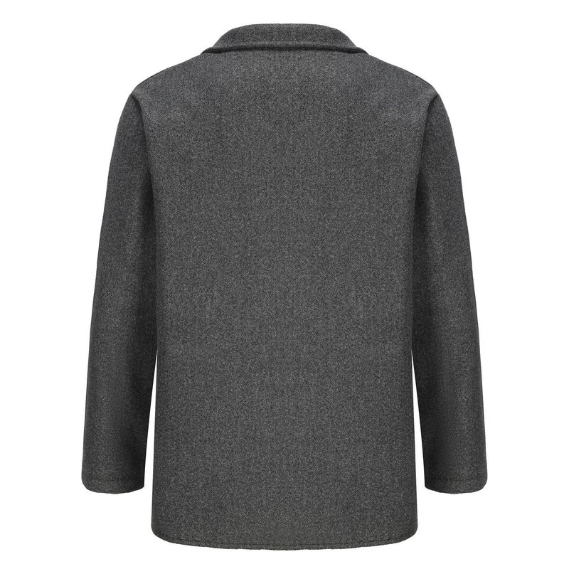 Spring and Autumn Men's Youth Solid Color Trendy Jacket, Outcoat, Casual Coat_voghion.com