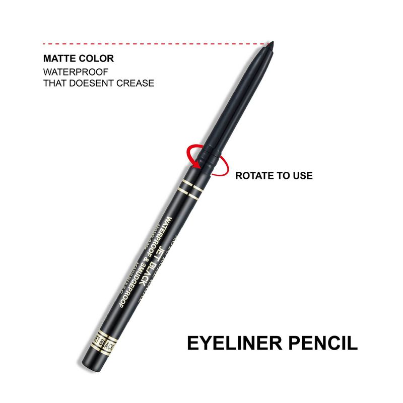 Siyah Beyaz Pürüzsüz Renkli Su Geçirmez Yağ Geçirmez Bulaşmaz Uzun Süreli Hassas Eyeliner Jel Aegyo-sal Kalem_voghion.com
