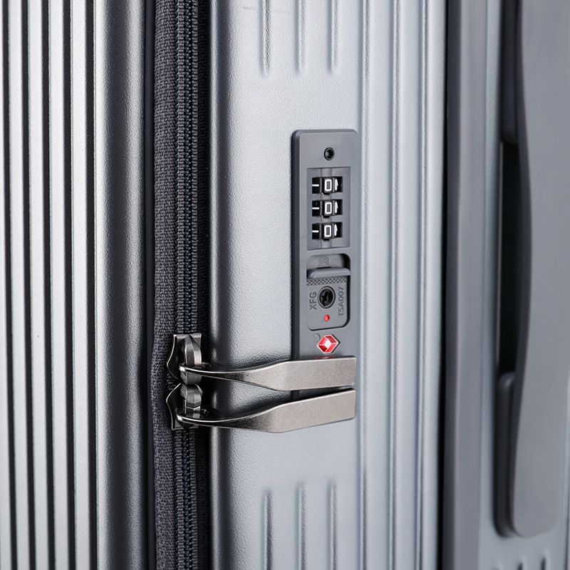 Valigia per laptop da viaggio d'affari con porta di ricarica USB, scomparto con apertura frontale, struttura in alluminio, bagaglio a mano antiurto con ruote per uomo e donna_voghion.com
