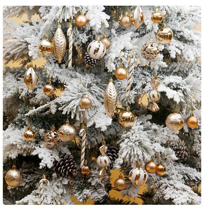 Pallina di Natale stampella caramella frutta appuntita dipinta set albero di Natale ciondolo accessori Natale Capodanno decorazioni_voghion.com