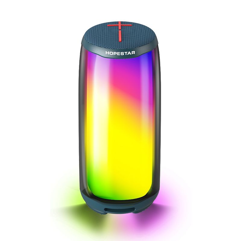 HOPESTAR P49 Tone Pulse RGB-licht waterdichte Bluetooth-luidspreker (blauw)_voghion.com