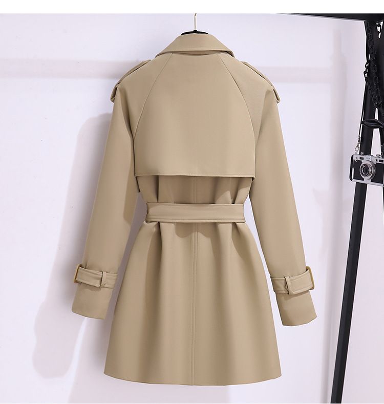Nouveau manteau coupe-vent court style coréen kaki britannique_voghion.com