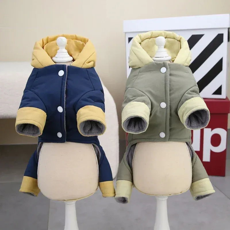 Manteau d'hiver chaud et isolant avec anneau en D, veste pour chiots de petite et moyenne taille, combinaisons et costumes pour chihuahua, par PawParty Store_voghion.com