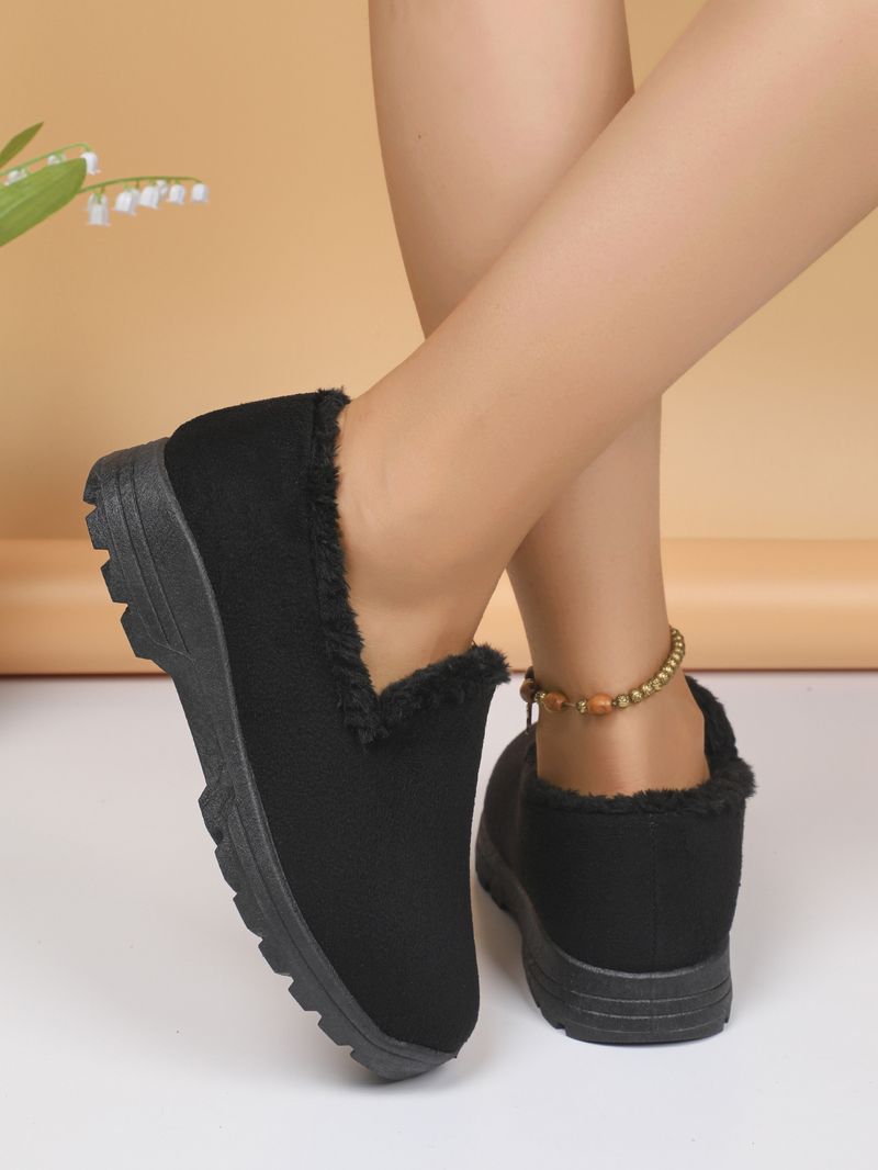 Scarpe da neve in cotone nuove da donna basse calde autunnali e invernali da donna in cotone scarpe da rospo alla moda un passo comode suola morbida neve_voghion.com