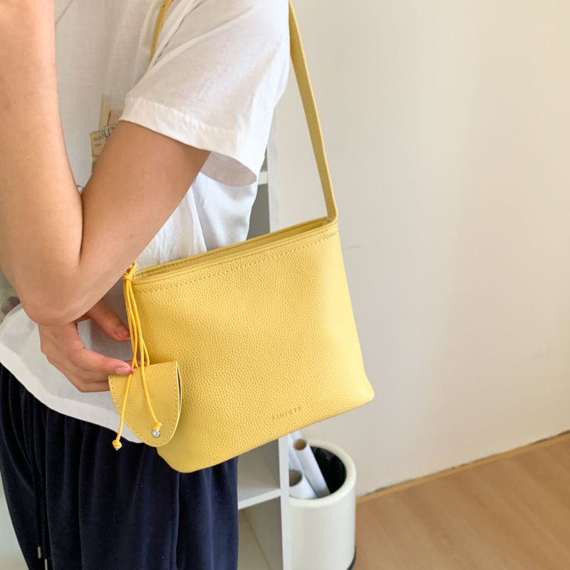 Borsa a tracolla singola Yuanbao versatile per telefono Yuanbao, modello mini barca di alta qualità, 2025, con texture litchi_voghion.com