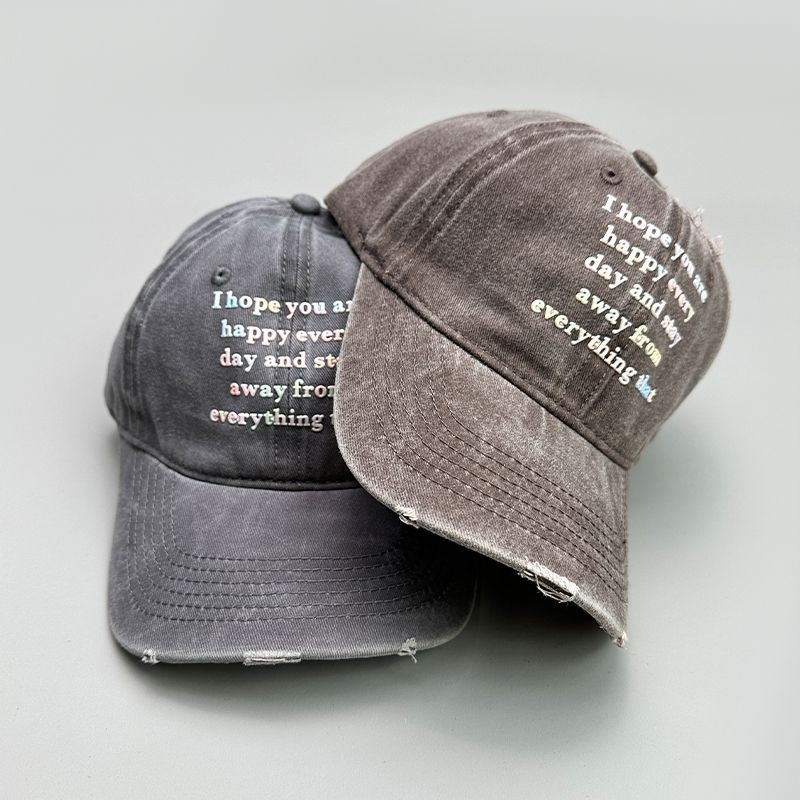 New letter baseball Korean version, spring/summer soft top, men's women's duckbill cap, show off face, versatile and_voghion.com