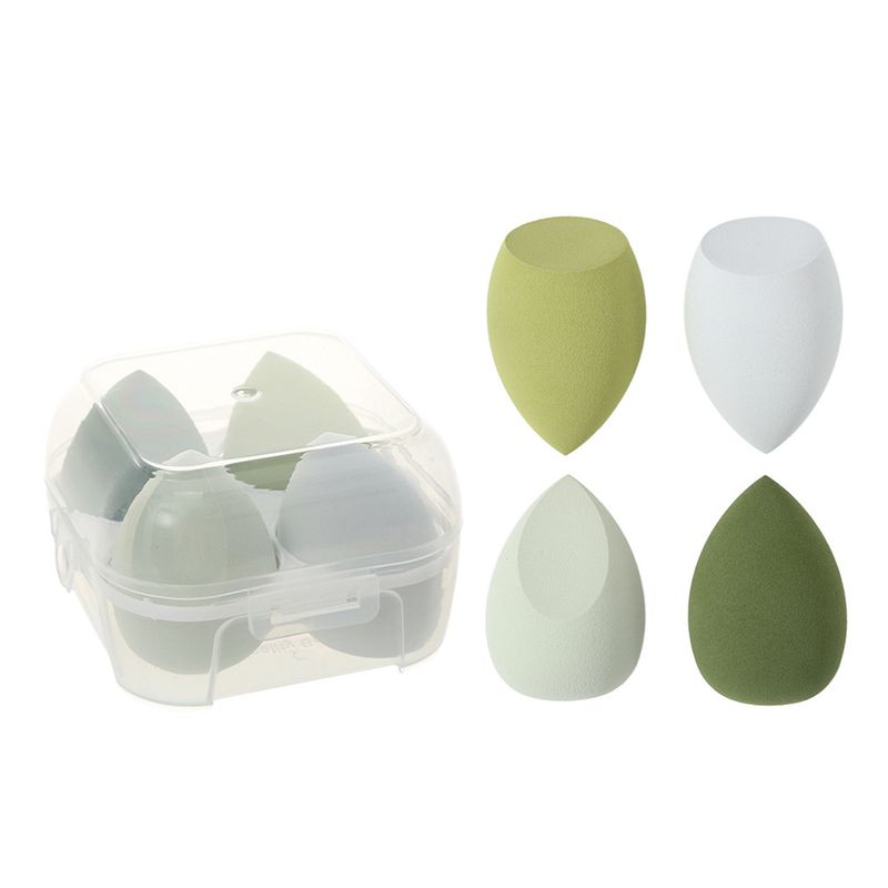 4 Eierkarton Set Beauty Kissen Make-up Schwamm Kürbis Wassertropfen schräg Puff_voghion.com