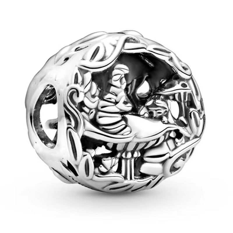 Bracelet, collier, pendentif, accessoires, chaîne en os de serpent, perles en argent uni, nouveau style_voghion.com