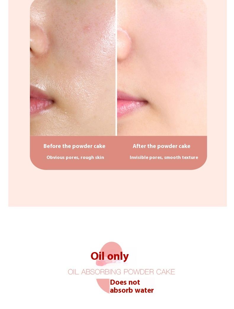 HOJO8108 camellia gauze honey powder matte mist surface natural concealer student dry wet dual-use makeup foundation_voghion.com