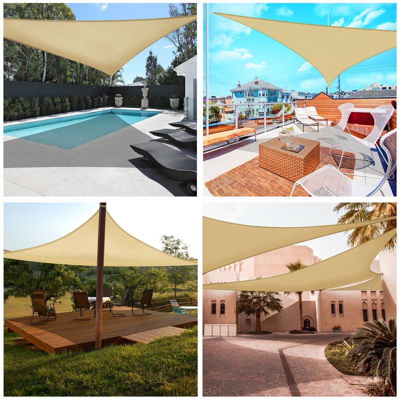 25' x 25' x 25' Triangle Sun Shade Sail/Sand_voghion.com