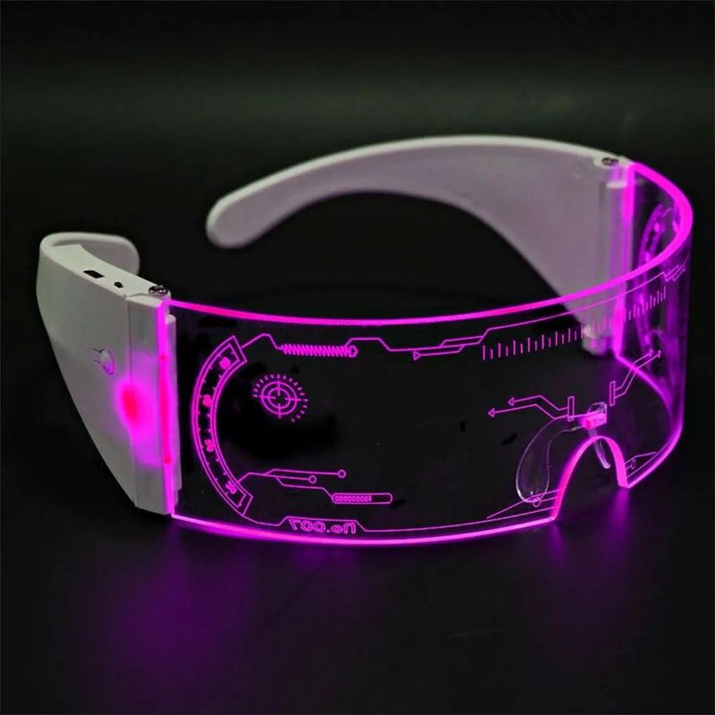 Occhiali da ciclismo con tecnologia LED, occhiali anti-collisione, luminosi e luminosi, per la guida notturna_voghion.com