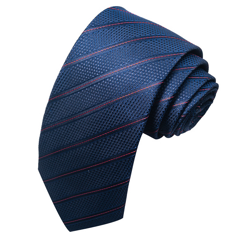 Cravatta versatile in seta poliestere casual da uomo, da 8 cm, da lavoro e da cerimonia_voghion.com