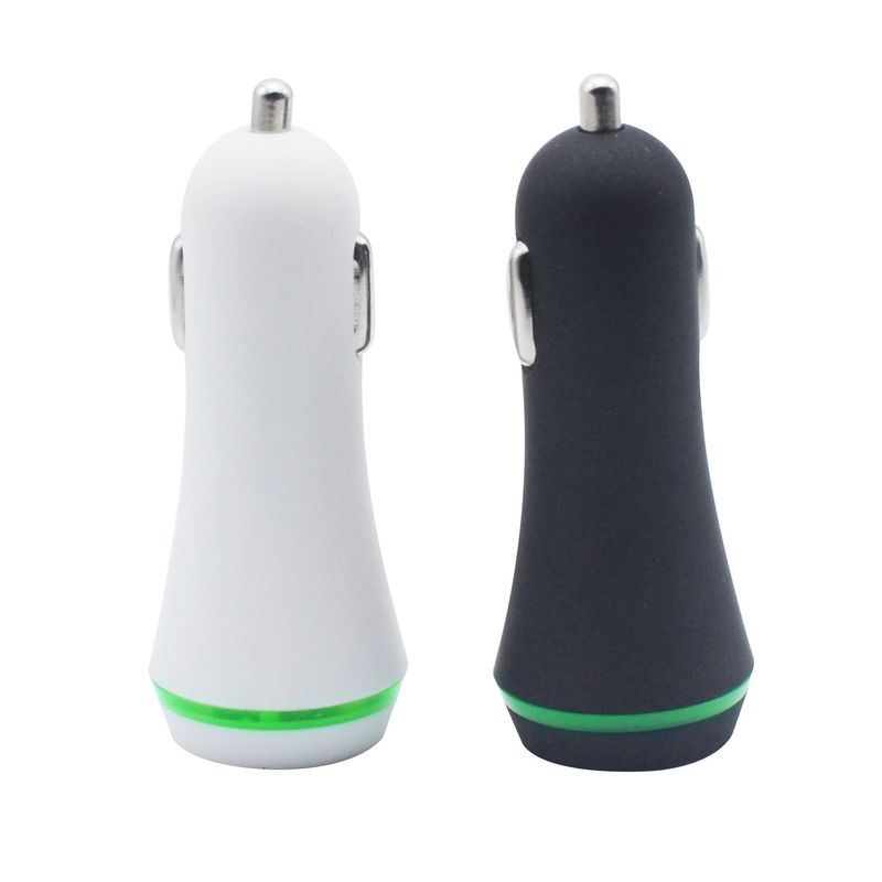 Music Festival  LED illuminated circular intelligent 5V 2A smartphone dual USB car charger_voghion.com