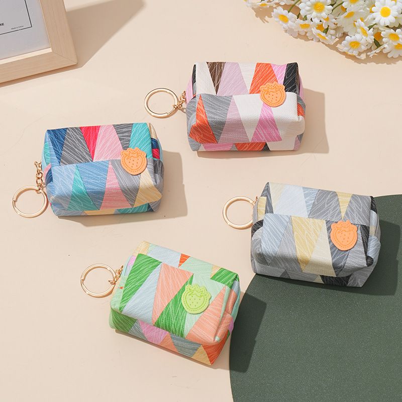 Mini portafoglio da donna, cerniera semplice, stile coreano compatto, grazioso design da studente, cuore femminile, porta carte, chiave, moneta_voghion.com