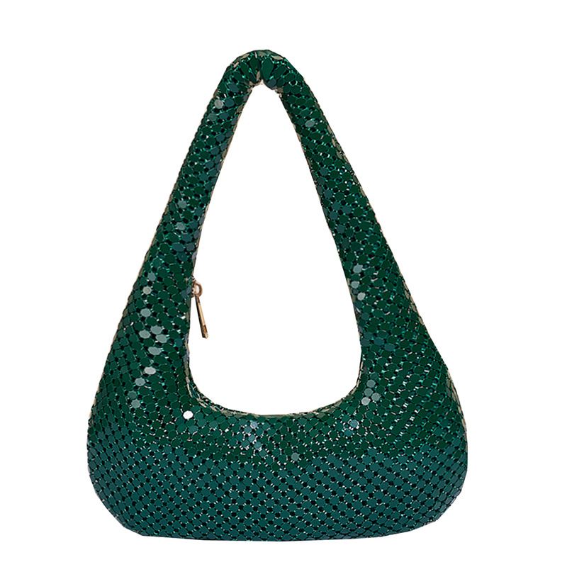 Frauen Unterarm Abend Bar Party Pailletten Handtasche Mode Schulter Tasche Mini Aushöhlen Design_voghion.com