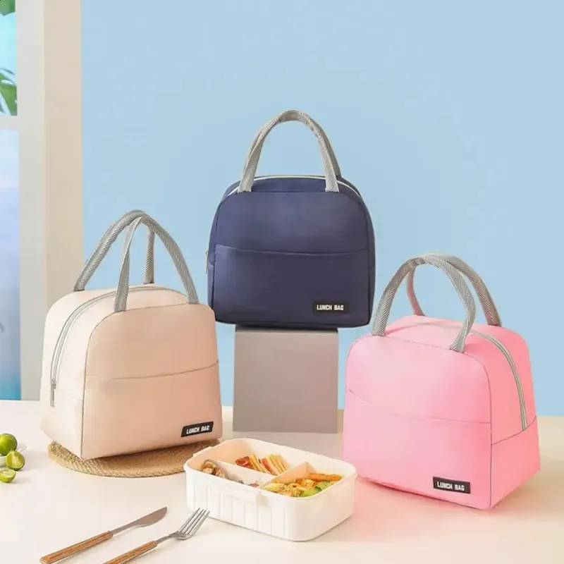 Portable Cooler Lunch Bag Suitable For Picnicking Children Student Travelers Foldable Breakfast Organizers Insulated And_voghion.com