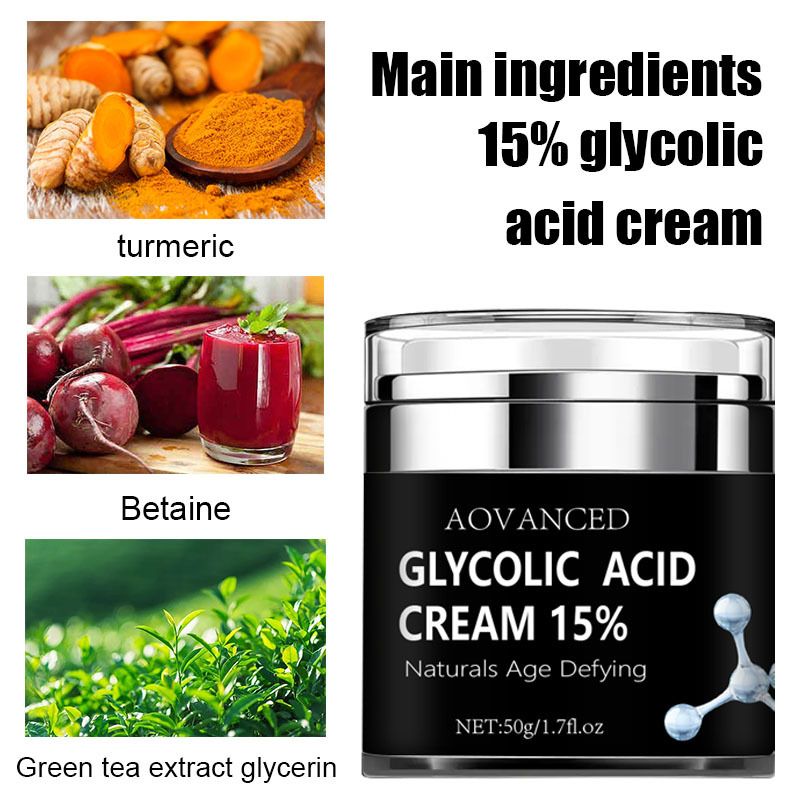 Glycolic acid face lifting tightening cream moisturizing, improving loose skin, reducing fine lines and moisturizing_voghion.com