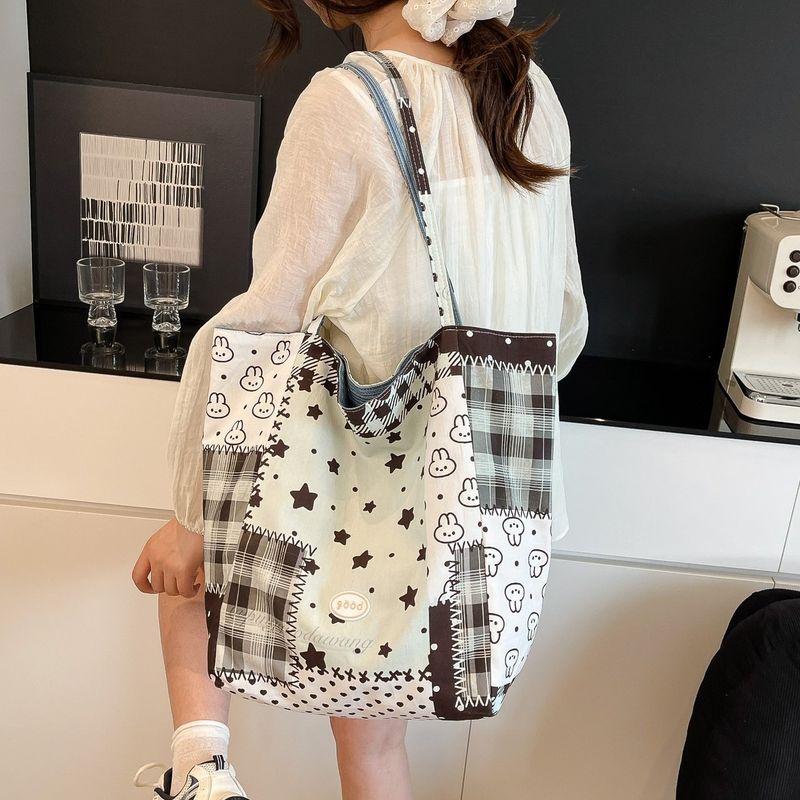 Borsa a tracolla da donna estiva, versatile e di grande capacità, da portare sottobraccio, con doppia faccia, 2025_voghion.com