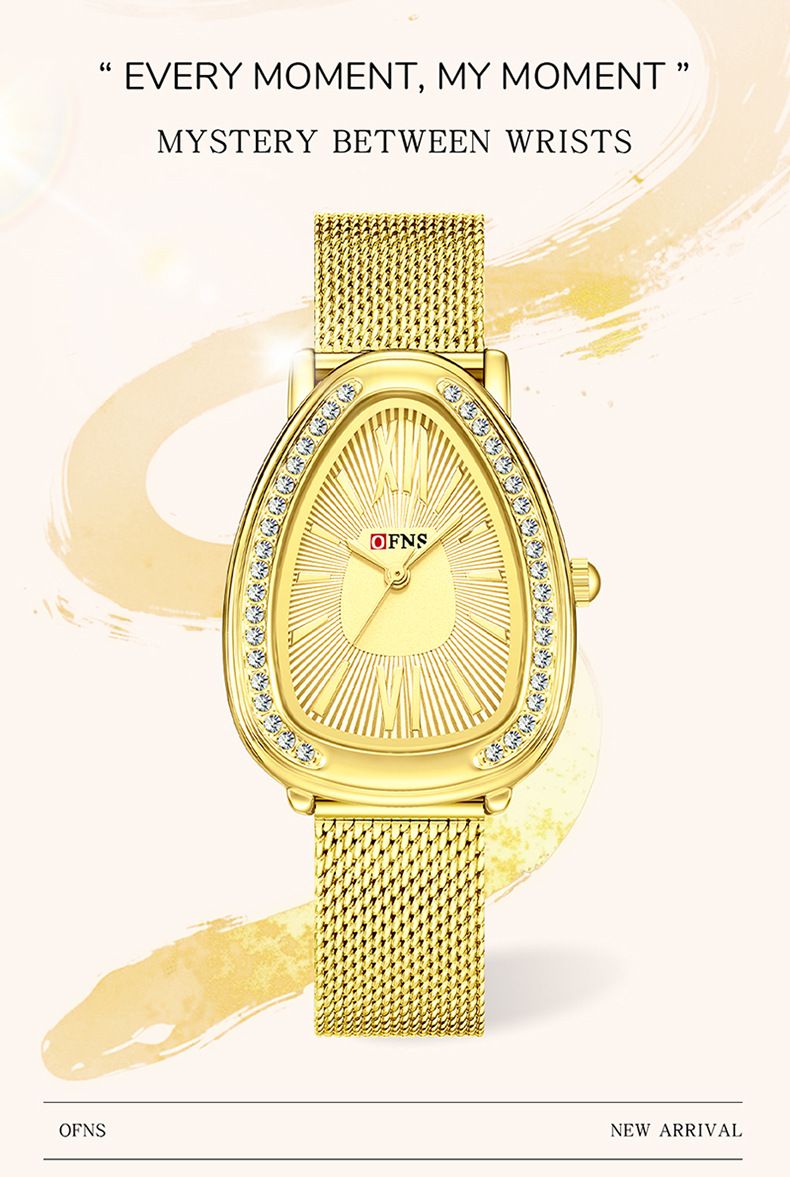 Women's Jewelry Snake-Inspired Watch With Rhinestones – Classic Retro Design, Quartz Movement, Water Resistant, Fashionable Wrist Accessory_voghion.com