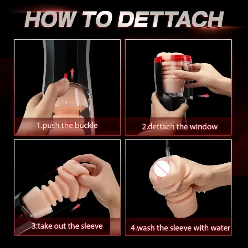 Masturbateur masculin télescopique rotatif automatique, anus réaliste en forme de ventouse d'avion, en silicone TEP, avec vibrations vaginales._voghion.com