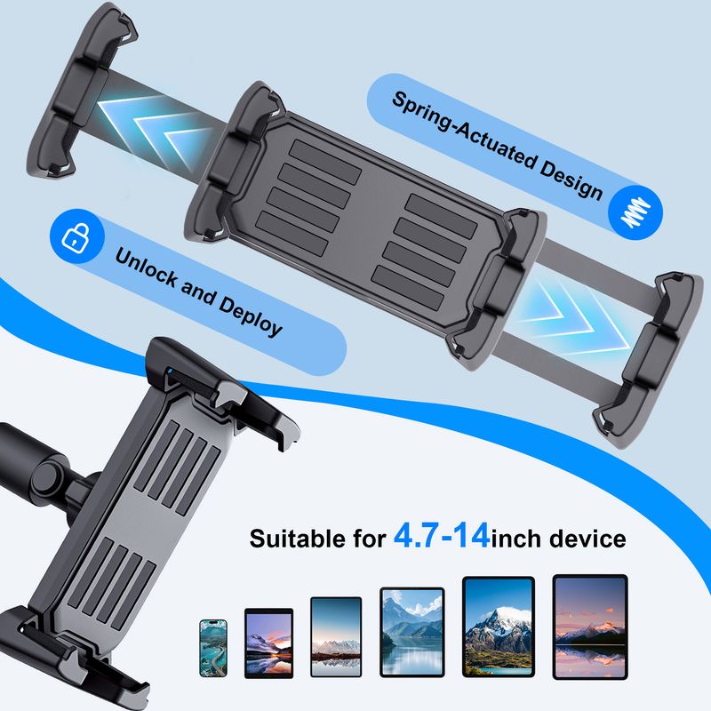 1 trépied de sol réglable pour iPad Air Pro 12,9 pouces, Mini Xiaomi 4-13 pouces_voghion.com