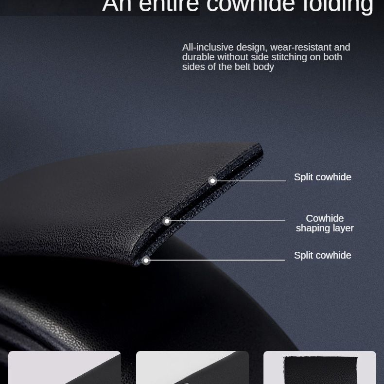 HOT GOLF Herren Gürtel aus echtem Leder mit automatischer Schnalle, trendiger Casual Business-Hosengürtel, vielseitig und einfach_voghion.com