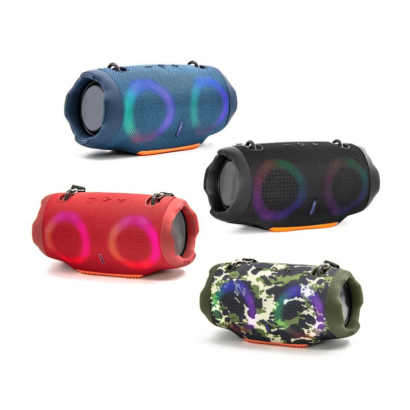 RGB Mini Drum Açık Hava Kare Askılı Çapraz Askılı Renkli Bluetooth Hoparlör_voghion.com