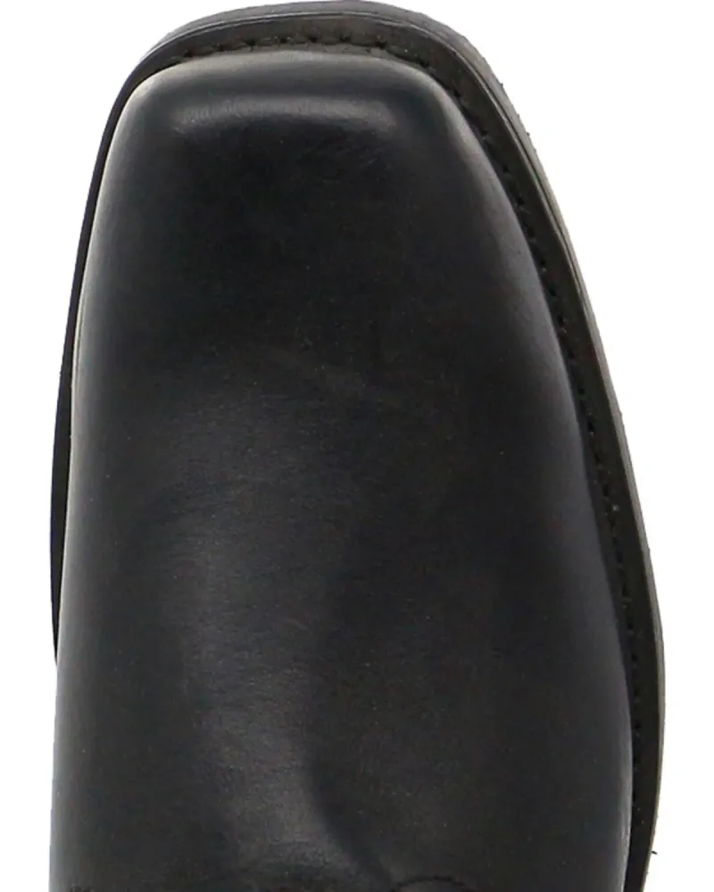 Retro Cowboy Mid Calf Western Men Pu Leather Man Slip On Shoes Winter Knight Boots Booties Plus Size 39-48_voghion.com