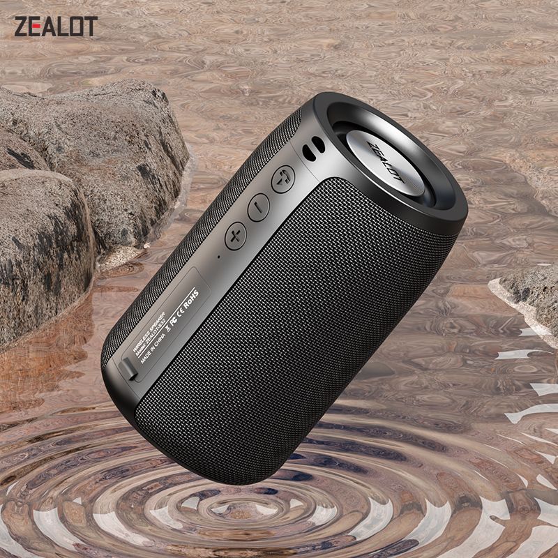 ZEALOT-S32 Wireless Bluetooth Mini Portable HIFI Subwoofer Speaker FM Radio Column Compatible With TF, TWS, USB Flash_voghion.com