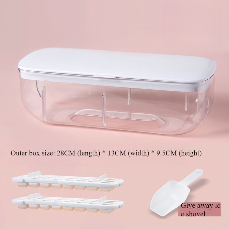 48 Grid Silicone Ice Grid Ice Cube Mold Press Ice Grid Creative Ice Storage Box Household Ice Making Mold Ice Box Easy Demoulding_voghion.com