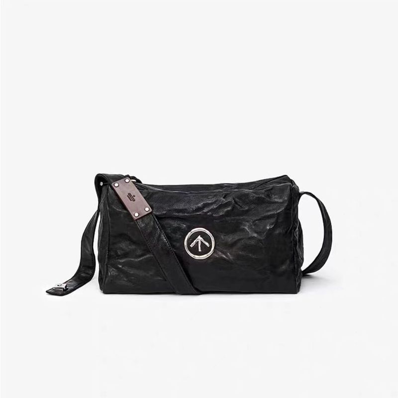 GROTTO Borsa a tracolla unisex nera media piccola mini grande capacità, unisex ..._voghion.com