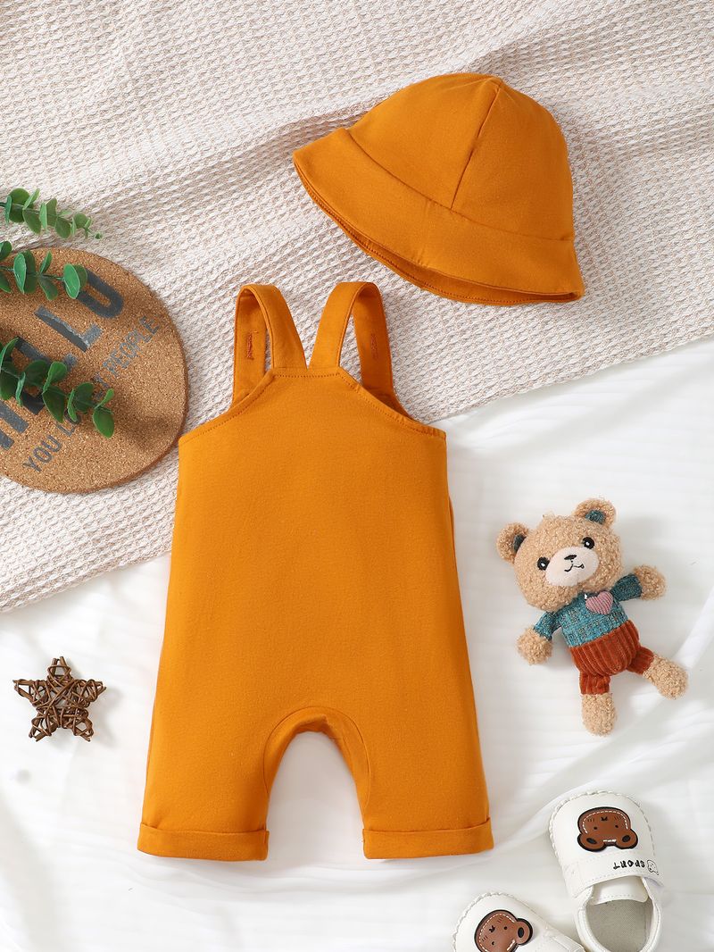 Kinderkleding Baby Mouwloos Leeuwenprint Lange Pijpen Romper_voghion.com