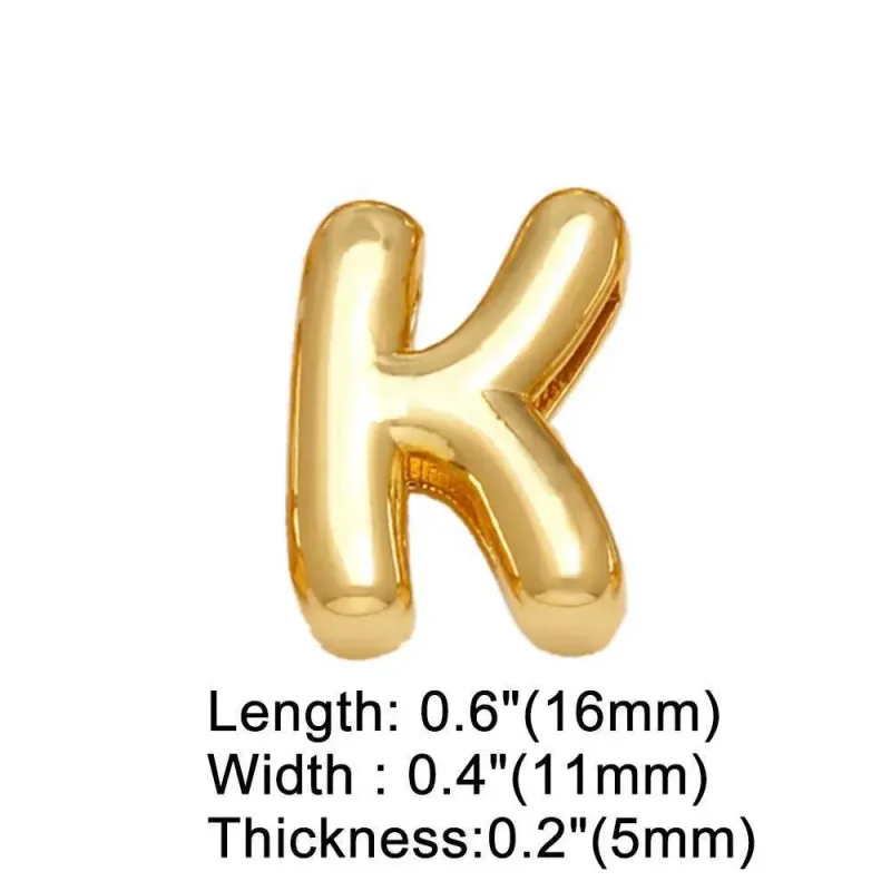 FLOLA DIY 26 Letter Custom Female Name Gold Silver Broadband Initial Bracelet Handmade Jewelry Brtd91 Y250420_voghion.com