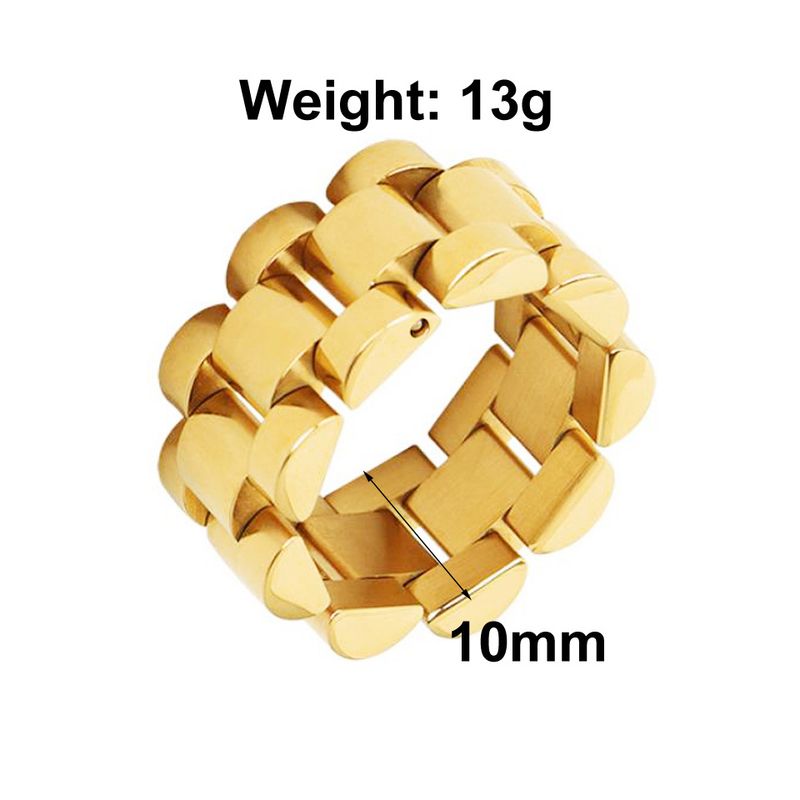 Titan Stahl Kettenring Retro Mode Modischer Zeigefingerring Hip Hop Disco Armband Ring Männer und Frauen_voghion.com