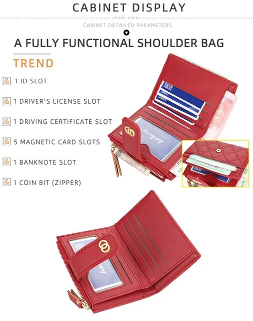 New Women Wallets Fashion PU Leather Top Quality Female Purse Short Card Holder Brand Wallet For Women_voghion.com