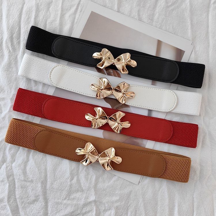 Neuer, einfacher, vielseitiger elastischer Gürtel für Pullover und Kleider für Damen, schmaler Taillenmieder, modischer Stretchbund_voghion.com