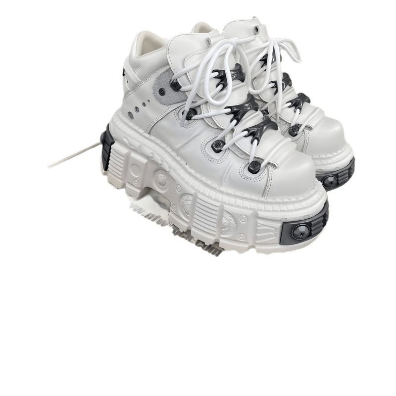 Richtige Version des neuen Produkts New Rock Spanisch Trendy Punk Schwamm Schuhe Tank Mecha Hardcore Metal Combat Boots_voghion.com