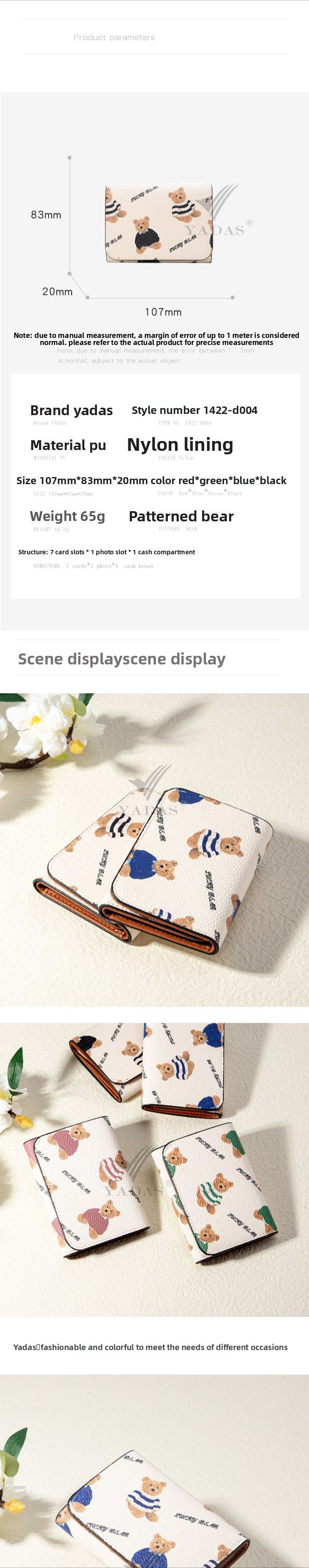 Women's Wallet Vintage Tri-Discount Short Wallet_voghion.com