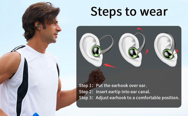 TWS Sports Earbuds Bluetooth 5.3 HIFI Bass Wireless Headphones LED Touch Hands-free Earphone Noise Cancelling Waterproof_voghion.com