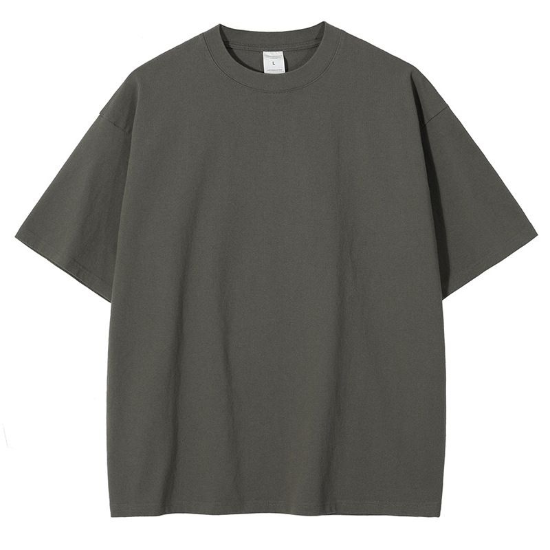 Unbeatable Quality 2025 Summer New Men's Trendy Brand Pure Coon Zero Shrinkage 310g High Qualiy Washed Shoulder Down Shor Sleeve_voghion.com